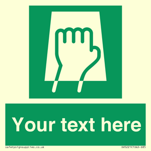 Custom Push Pad Sign